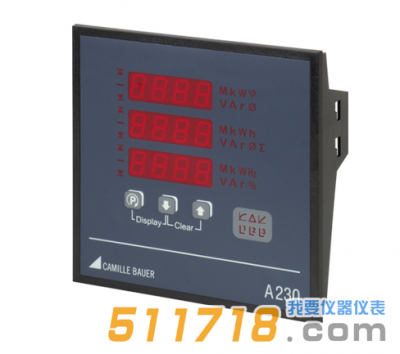 德國(guó)GMC-I SINEAX A230 LED顯示多功能電量表