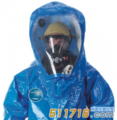 法國(guó)雷克蘭 INT640W Interceptor攔截者寬式面屏前入式全封閉氣密型防化服