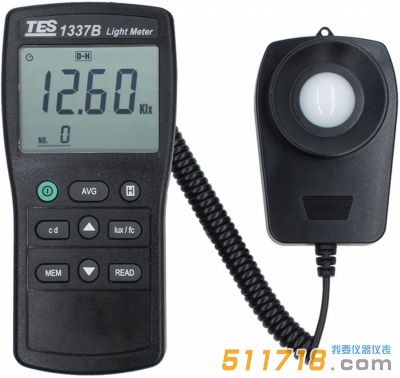 臺灣泰仕 TES-1337B照度計(光強度)