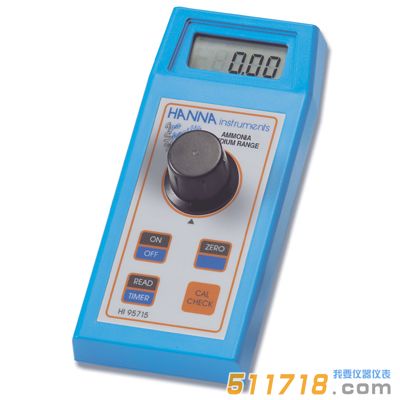 意大利HANNA(哈納) HI93715(MR)微電腦氨氮濃度測定儀